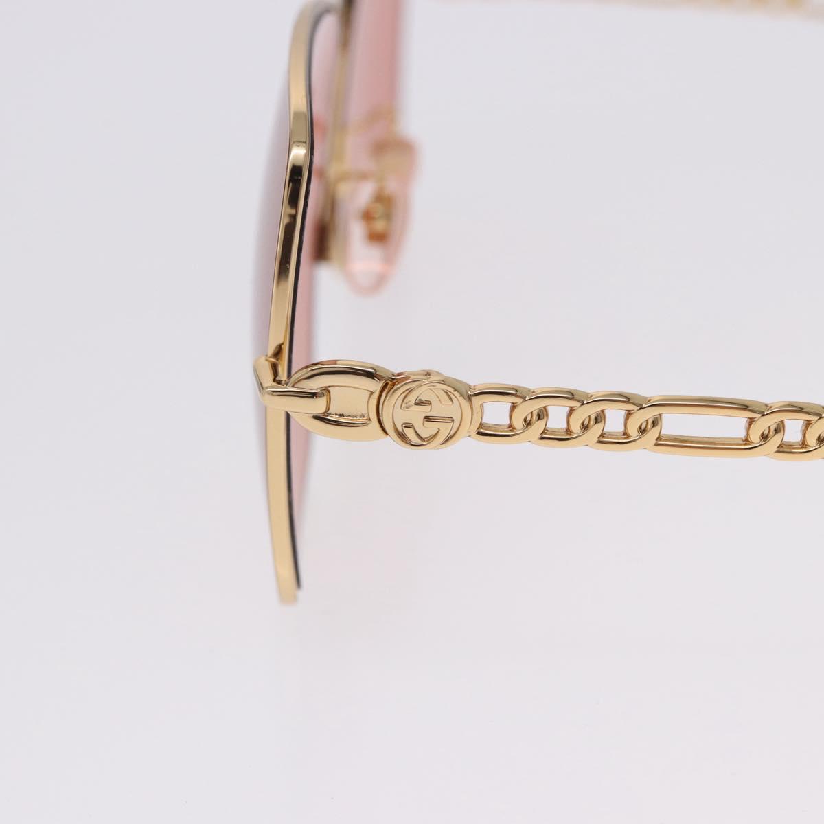 GUCCI Sunglasses metal Gold Tone Auth 204164M