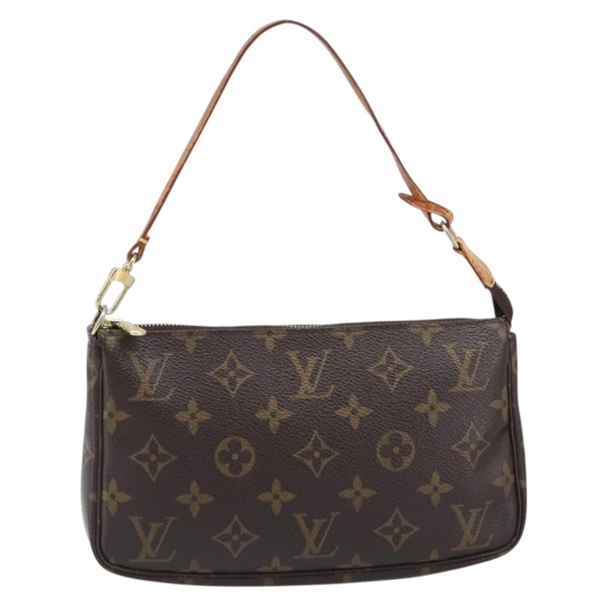 LOUIS VUITTON Monogram Pochette Accessoires Pouch M51980 LV Auth 204168