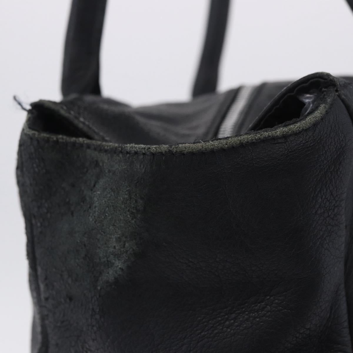 Chrome Hearts Tote Bag Leather Black Auth 204170V
