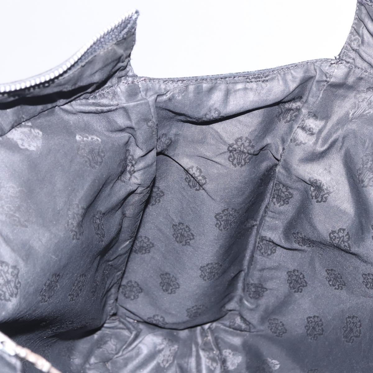 Chrome Hearts Tote Bag Leather Black Auth 204170V