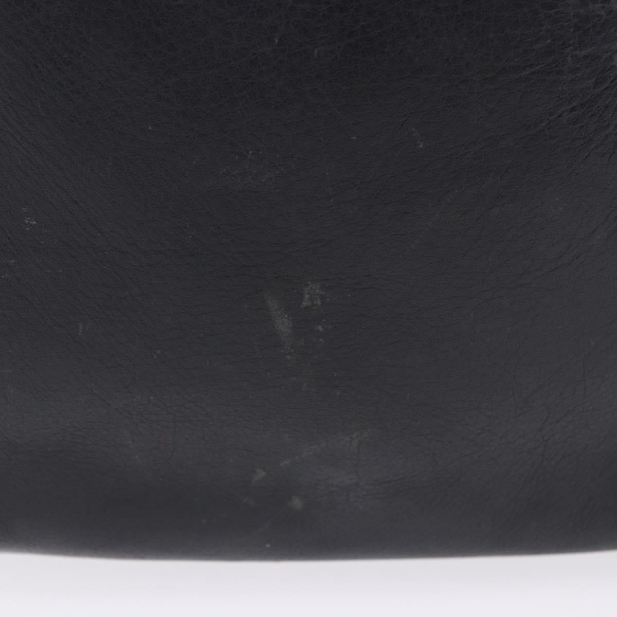 Chrome Hearts Tote Bag Leather Black Auth 204170V