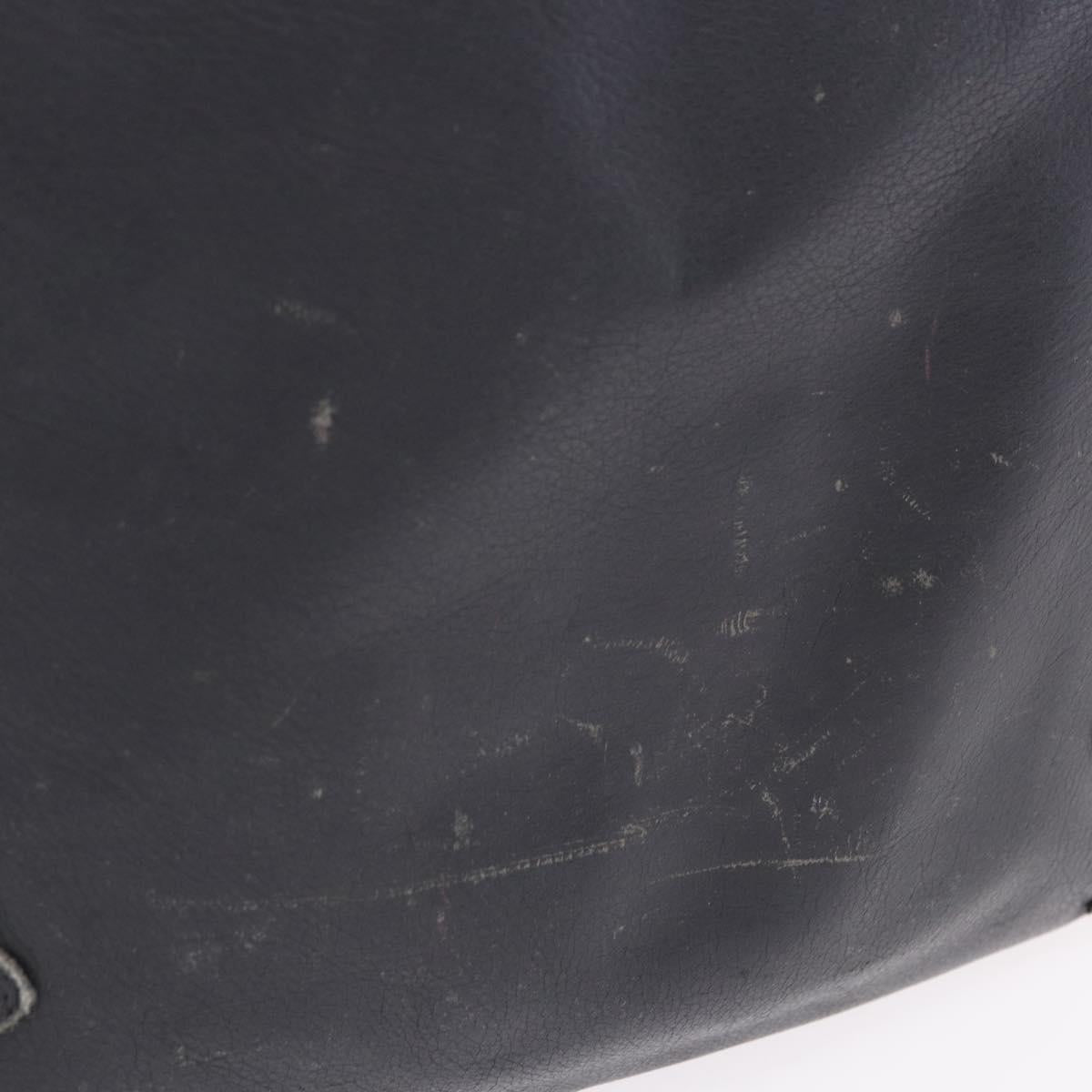 Chrome Hearts Tote Bag Leather Black Auth 204170V