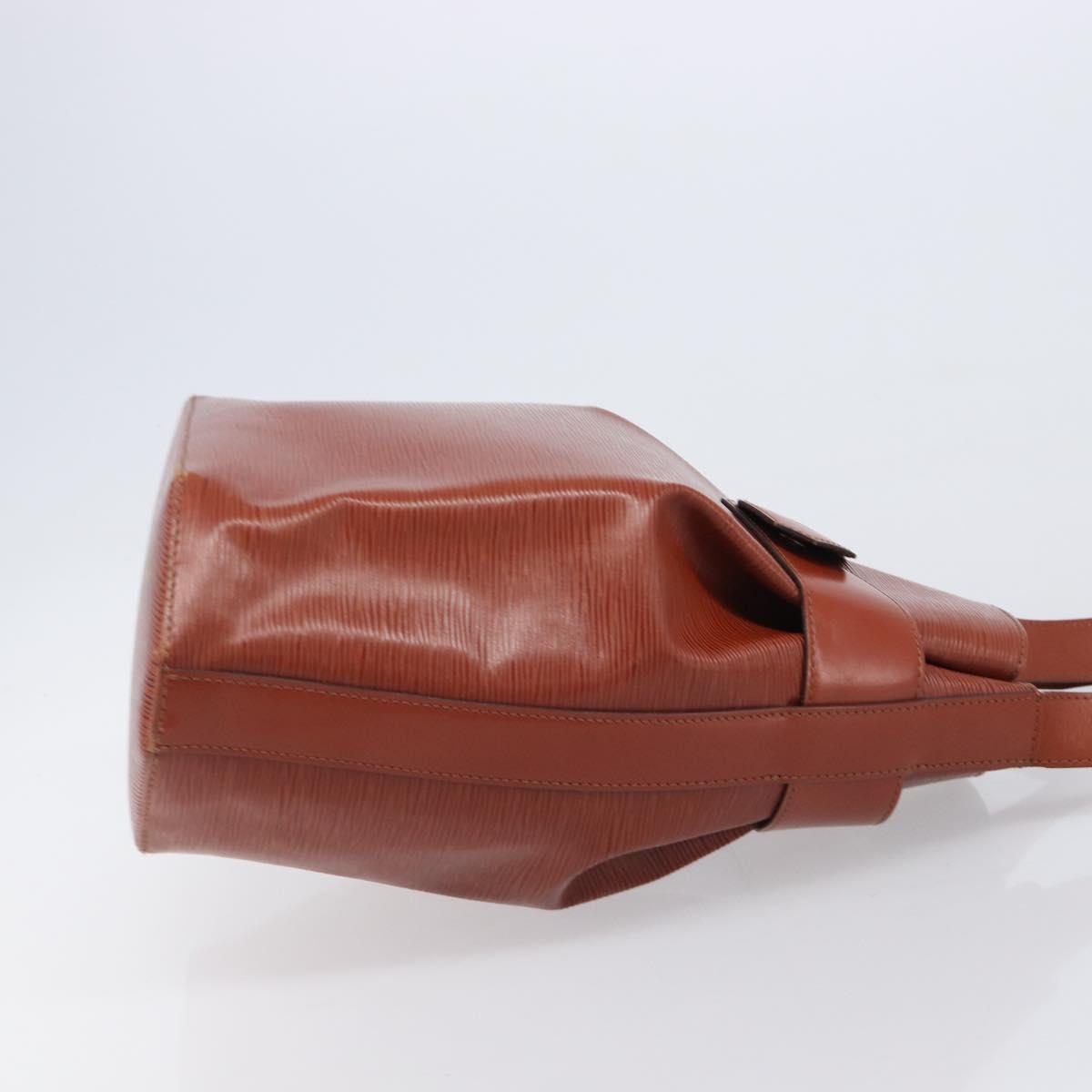 LOUIS VUITTON Epi Sac De Paul PM Shoulder Bag Brown M80203 LV Auth 204202A