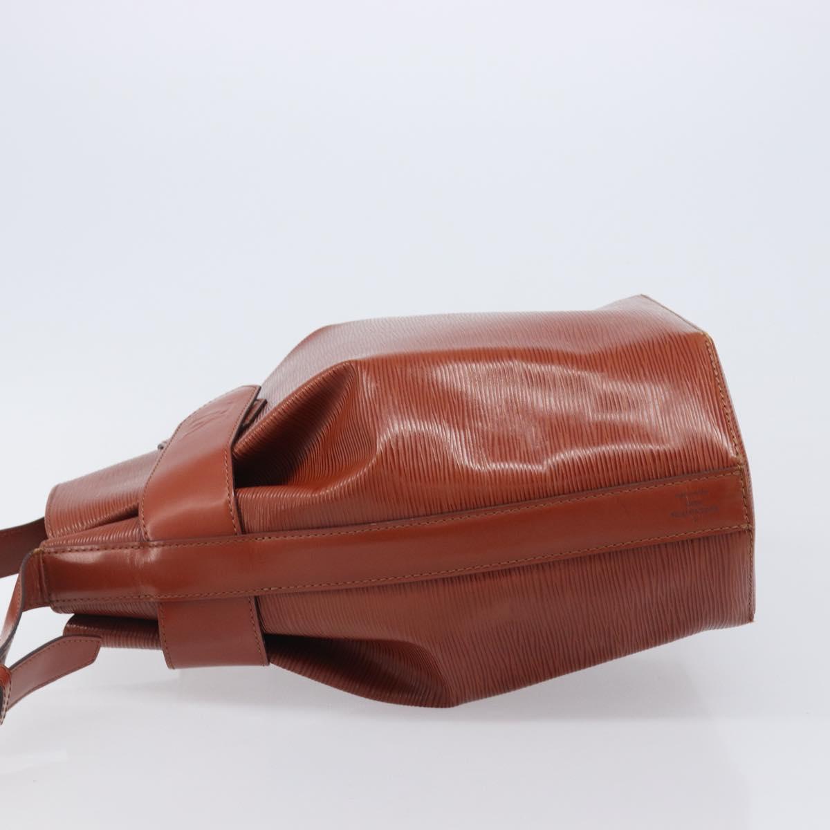 LOUIS VUITTON Epi Sac De Paul PM Shoulder Bag Brown M80203 LV Auth 204202A