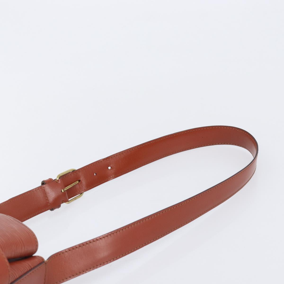 LOUIS VUITTON Epi Sac De Paul PM Shoulder Bag Brown M80203 LV Auth 204202A