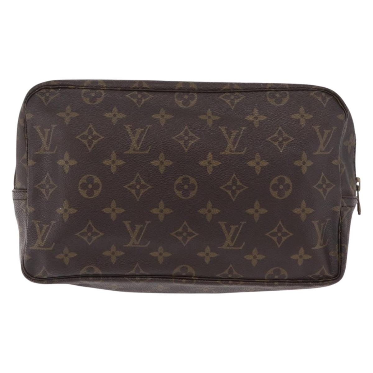 LOUIS VUITTON Monogram Trousse Toilette 28 Clutch Bag M47522 LV Auth 204216