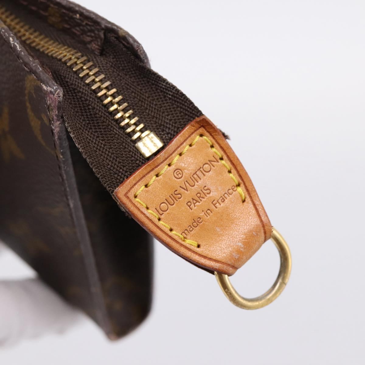 LOUIS VUITTON Monogram Bucket PM Accessory Pouch LV Auth 204228