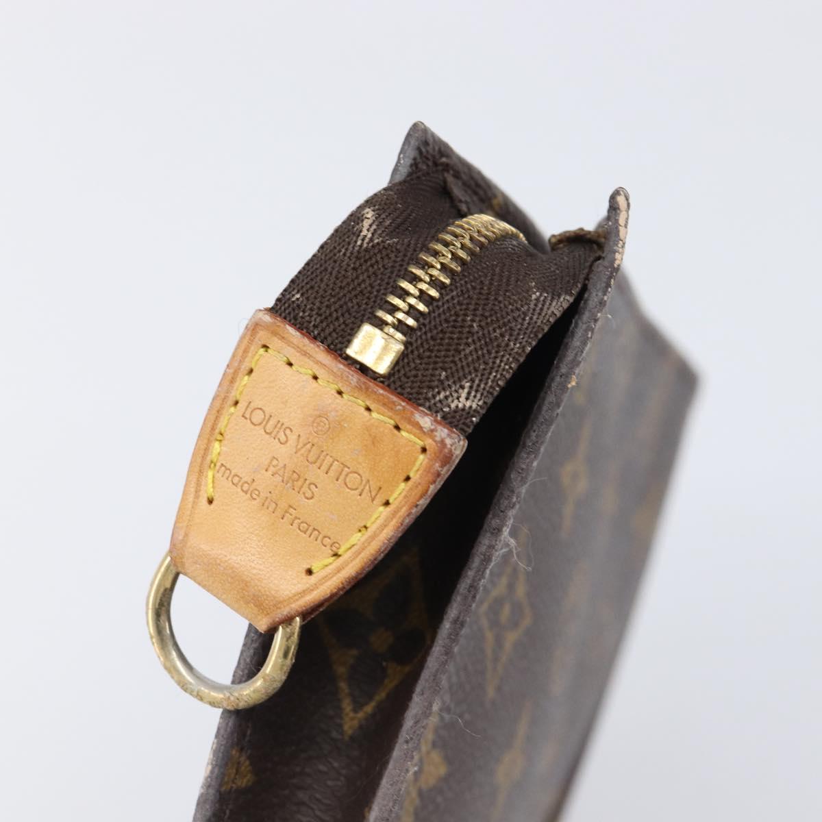 LOUIS VUITTON Monogram Bucket PM Accessory Pouch LV Auth 204229