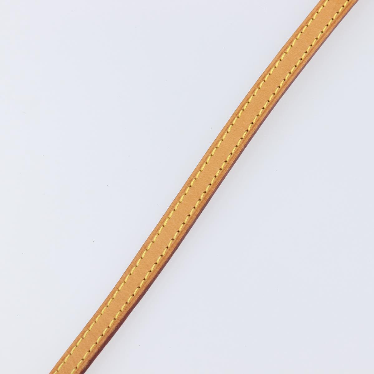 LOUIS VUITTON Nume leather Shoulder Strap Leather 44.9"" Beige LV Auth 204230A