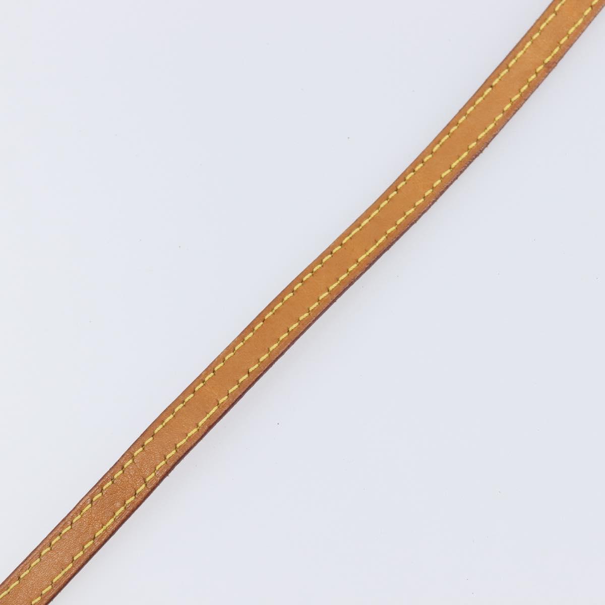 LOUIS VUITTON Nume leather Shoulder Strap Leather 46.9"" Beige LV Auth 204232A