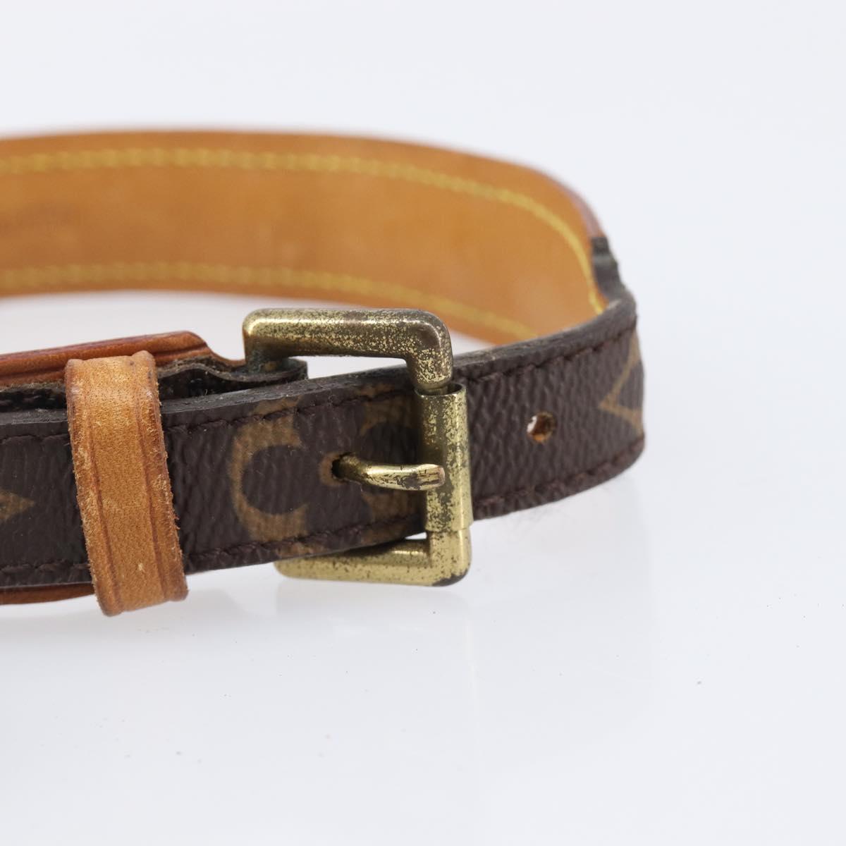 LOUIS VUITTON Monogram Collie Baxter PM Dog Leash M58072 LV Auth 204242