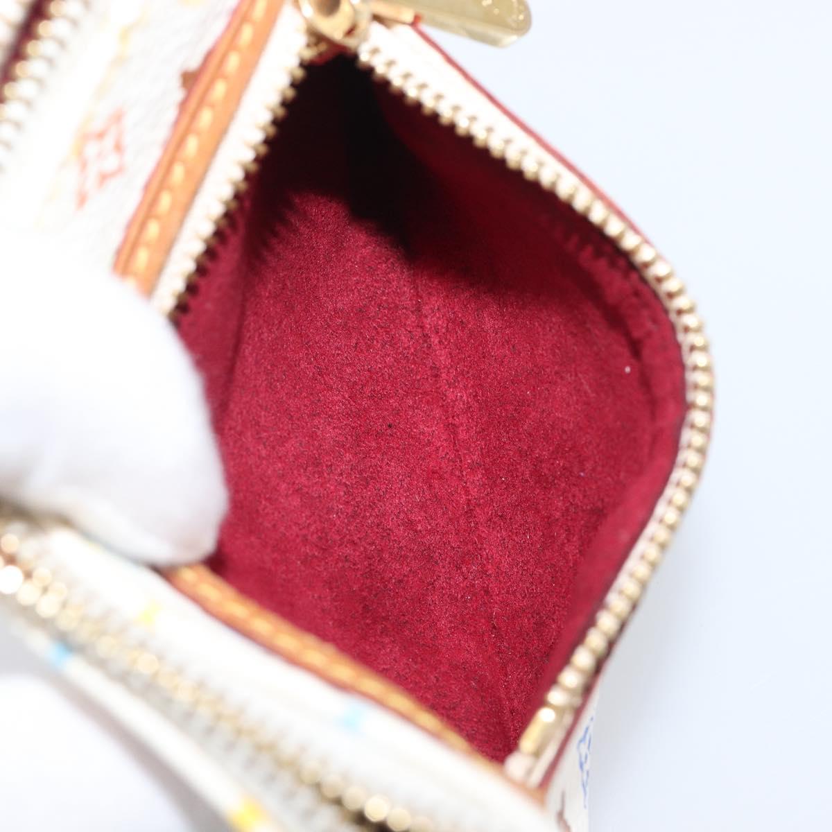 LOUIS VUITTON Monogram Multicolor Pochette MM Pouch White M60028 LV Auth 204245