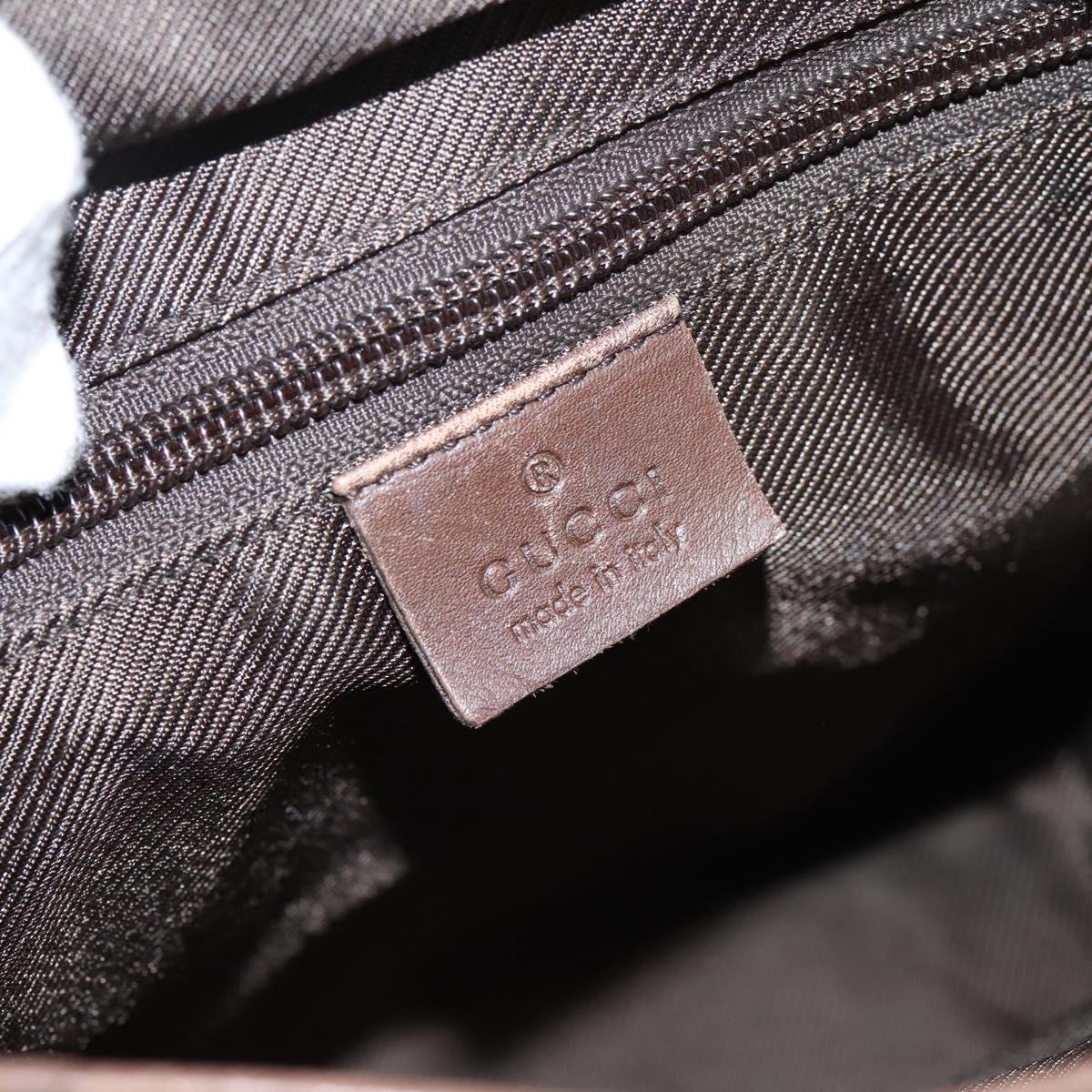 GUCCI GG Canvas Tote Bag Beige Silver 28893 Auth 204253