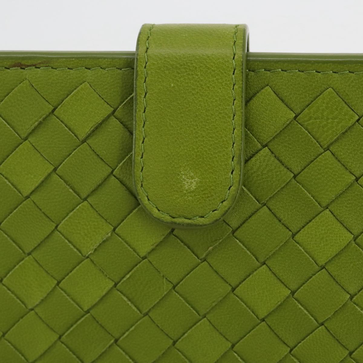 BOTTEGA VENETA INTRECCIATO iPad Case Leather Green Auth 204255