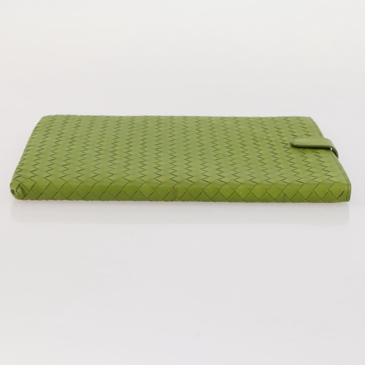 BOTTEGA VENETA INTRECCIATO iPad Case Leather Green Auth 204255