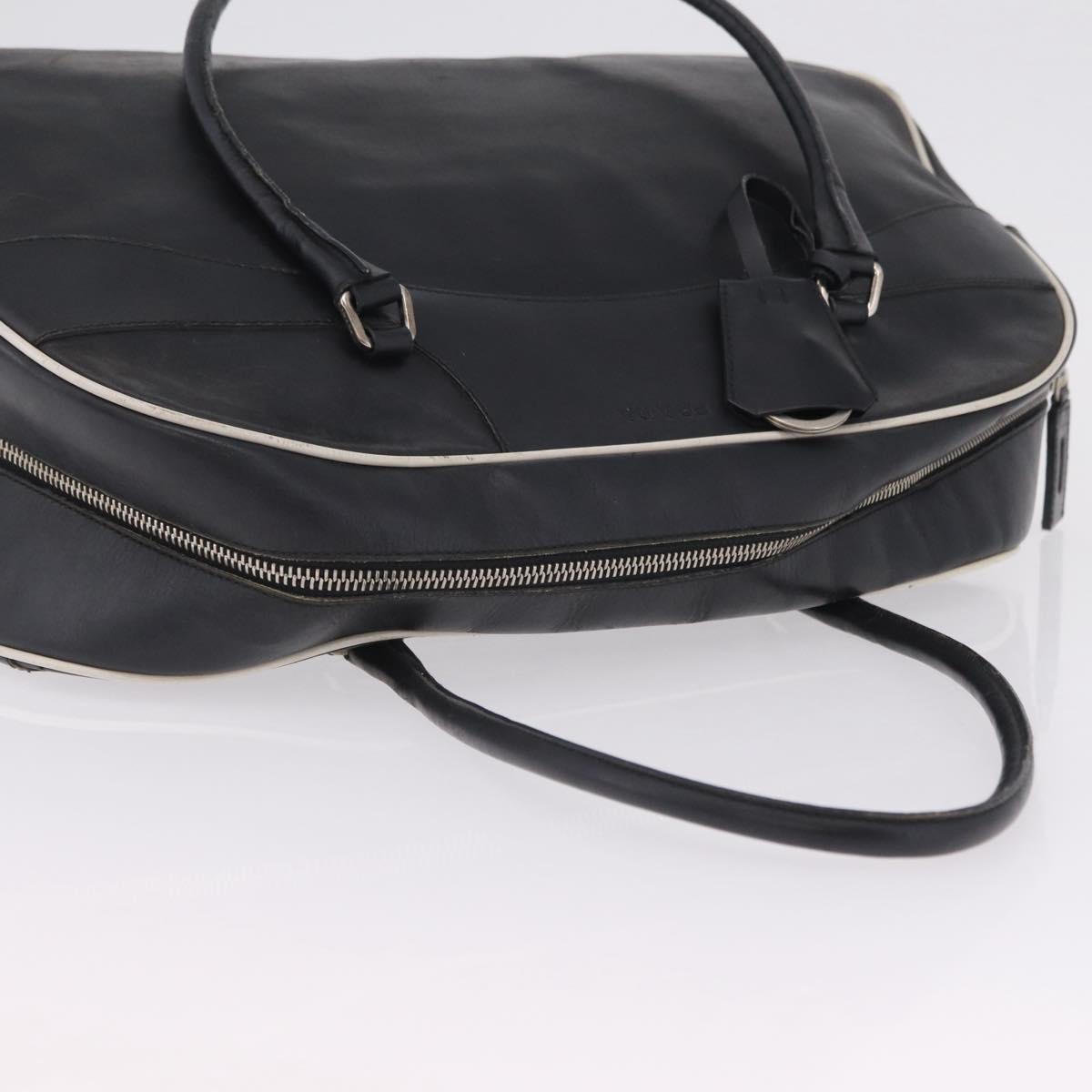 PRADA Shoulder Bag Nylon Leather 5 Set Black Purple Auth 204287