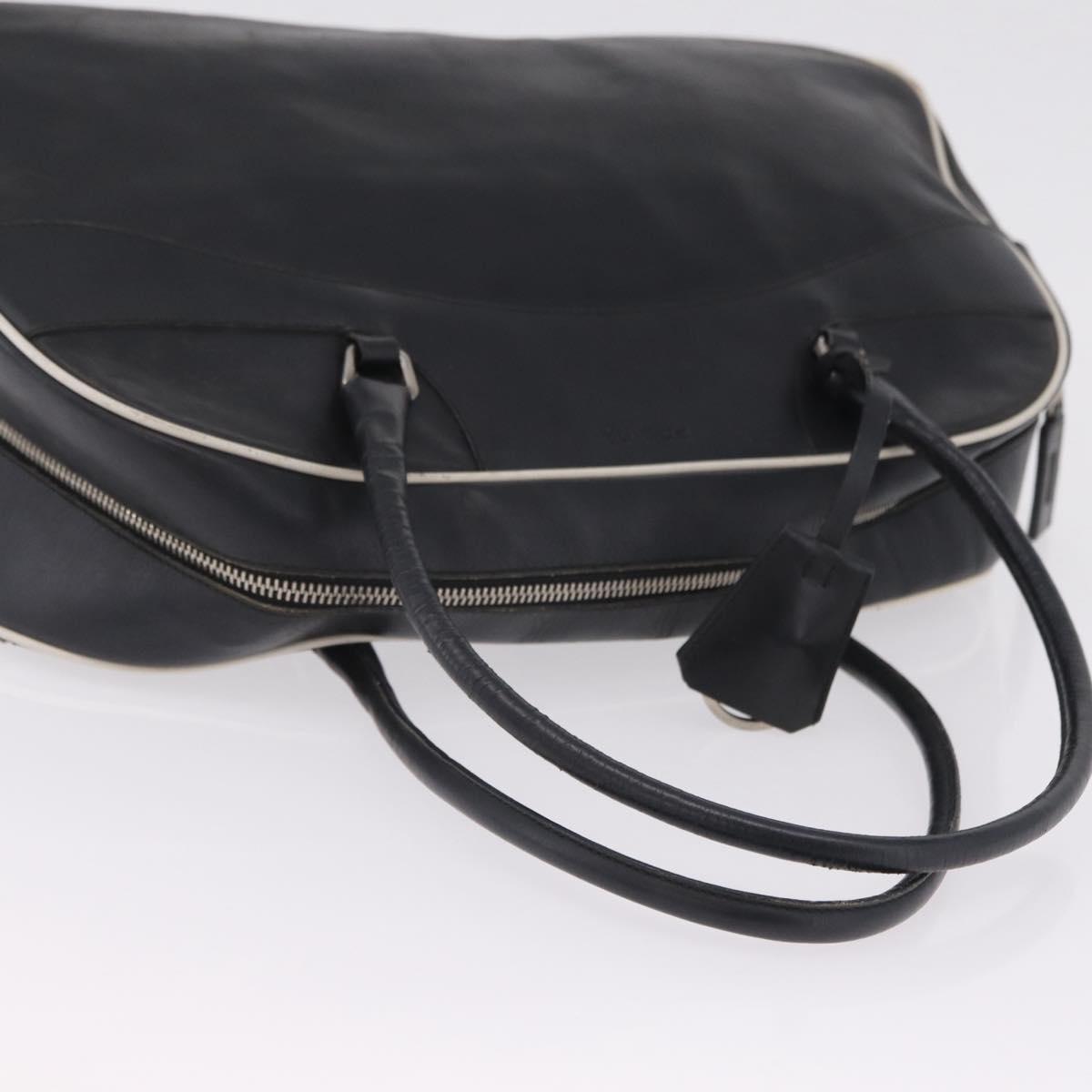 PRADA Shoulder Bag Nylon Leather 5 Set Black Purple Auth 204287
