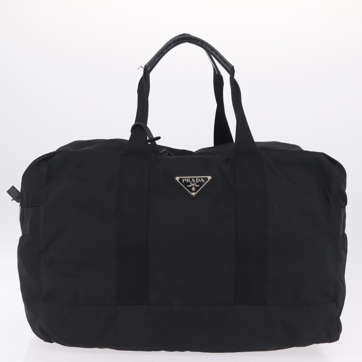 PRADA Shoulder Bag Nylon Leather 5 Set Black Purple Auth 204287