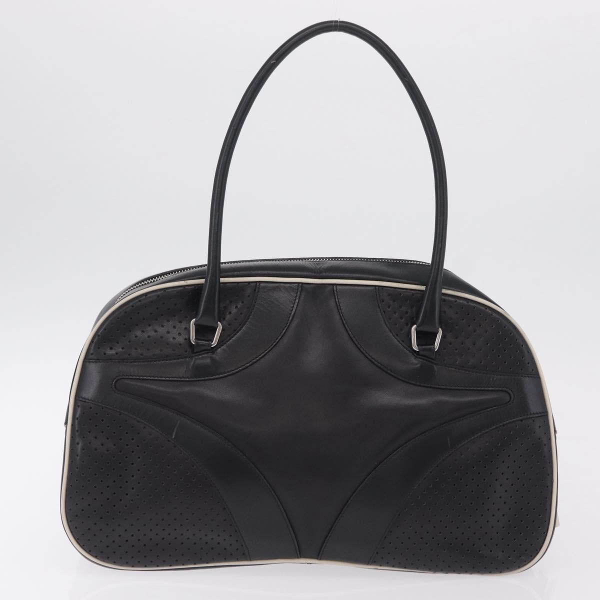 PRADA Shoulder Bag Nylon Leather 5 Set Black Purple Auth 204287