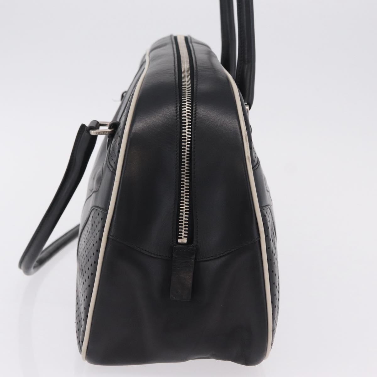 PRADA Shoulder Bag Nylon Leather 5 Set Black Purple Auth 204287