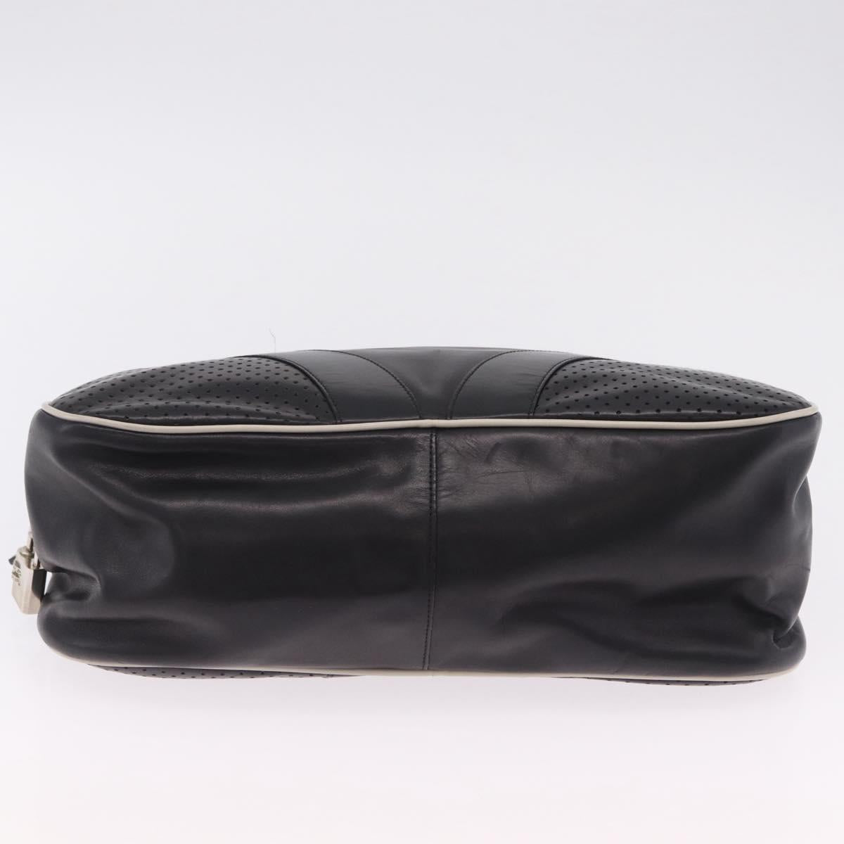 PRADA Shoulder Bag Nylon Leather 5 Set Black Purple Auth 204287
