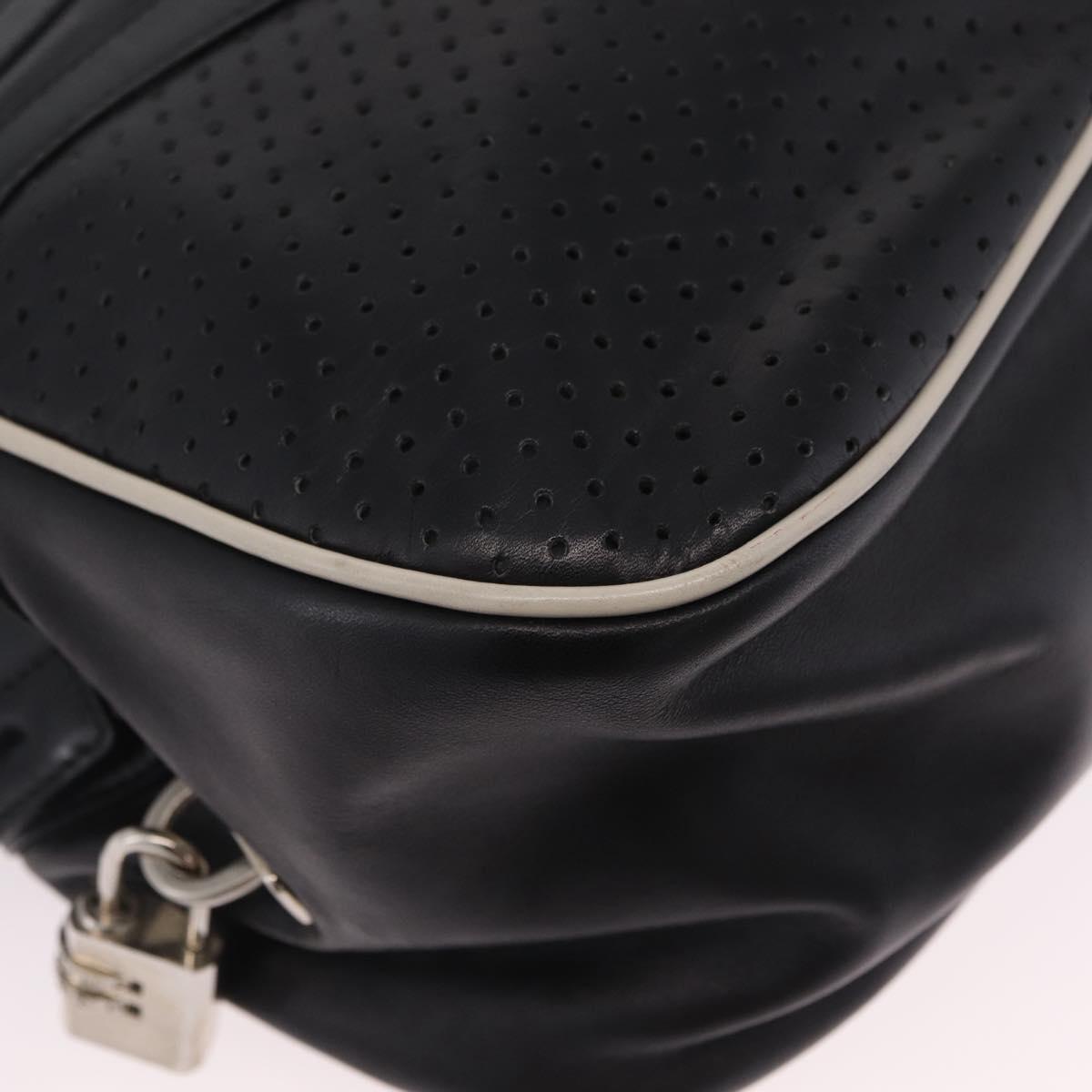 PRADA Shoulder Bag Nylon Leather 5 Set Black Purple Auth 204287