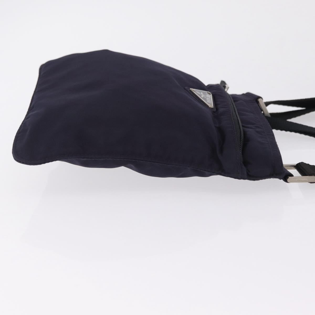 PRADA Shoulder Bag Nylon Leather 5 Set Black Purple Auth 204287