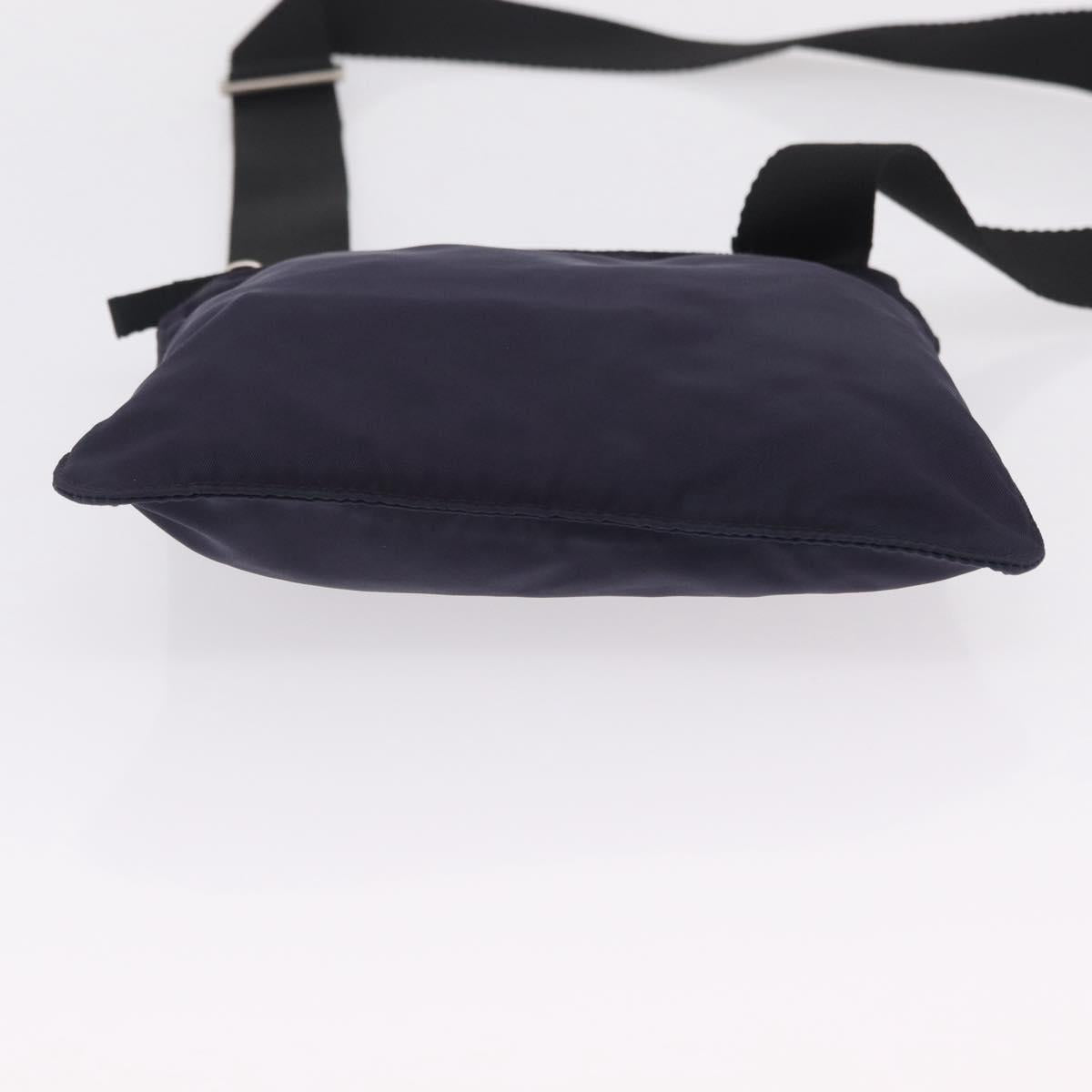 PRADA Shoulder Bag Nylon Leather 5 Set Black Purple Auth 204287