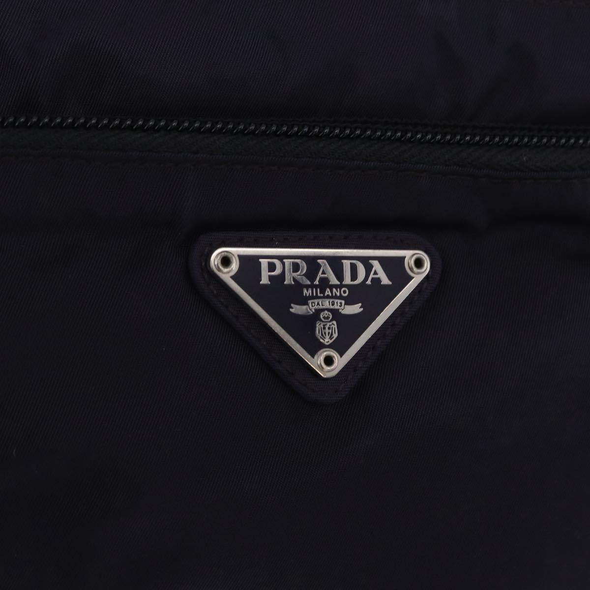 PRADA Shoulder Bag Nylon Leather 5 Set Black Purple Auth 204287