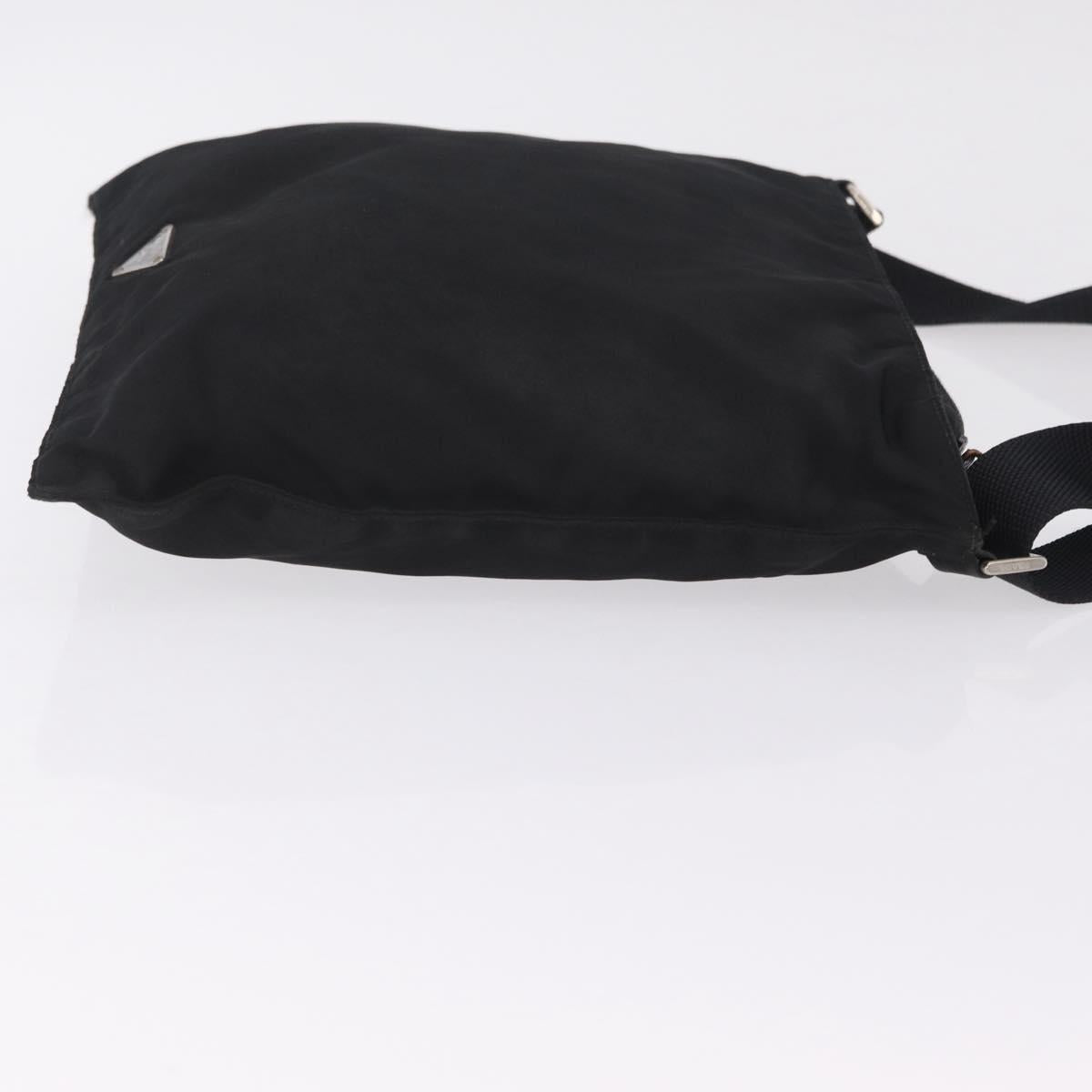 PRADA Shoulder Bag Nylon Leather 5 Set Black Purple Auth 204287