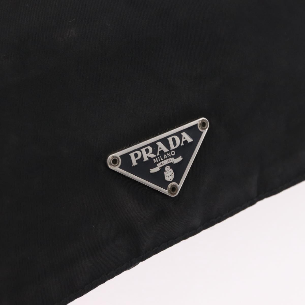 PRADA Shoulder Bag Nylon Leather 5 Set Black Purple Auth 204287