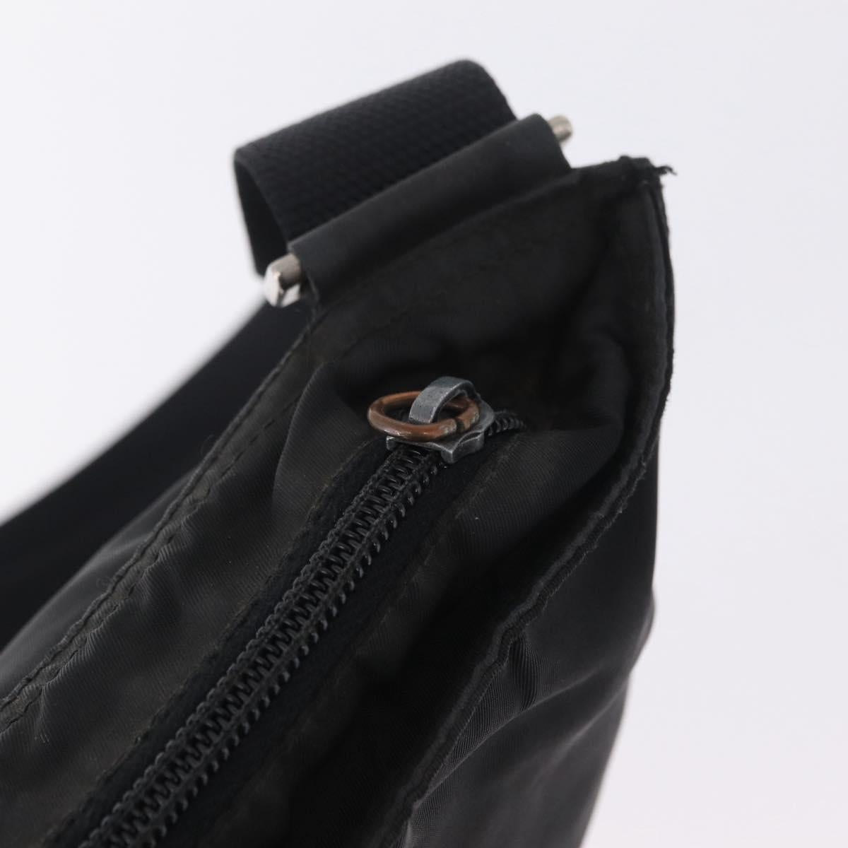 PRADA Shoulder Bag Nylon Leather 5 Set Black Purple Auth 204287