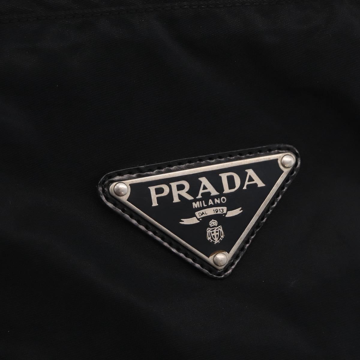 PRADA Shoulder Bag Nylon Leather 5 Set Black Purple Auth 204287