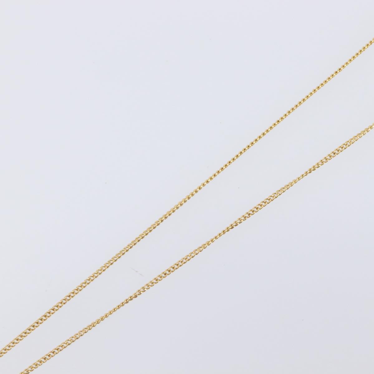 Christian Dior Necklace metal Gold Auth 204290
