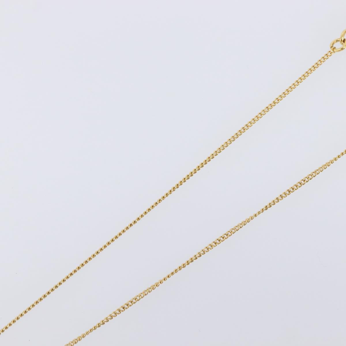 Christian Dior Necklace metal Gold Auth 204290