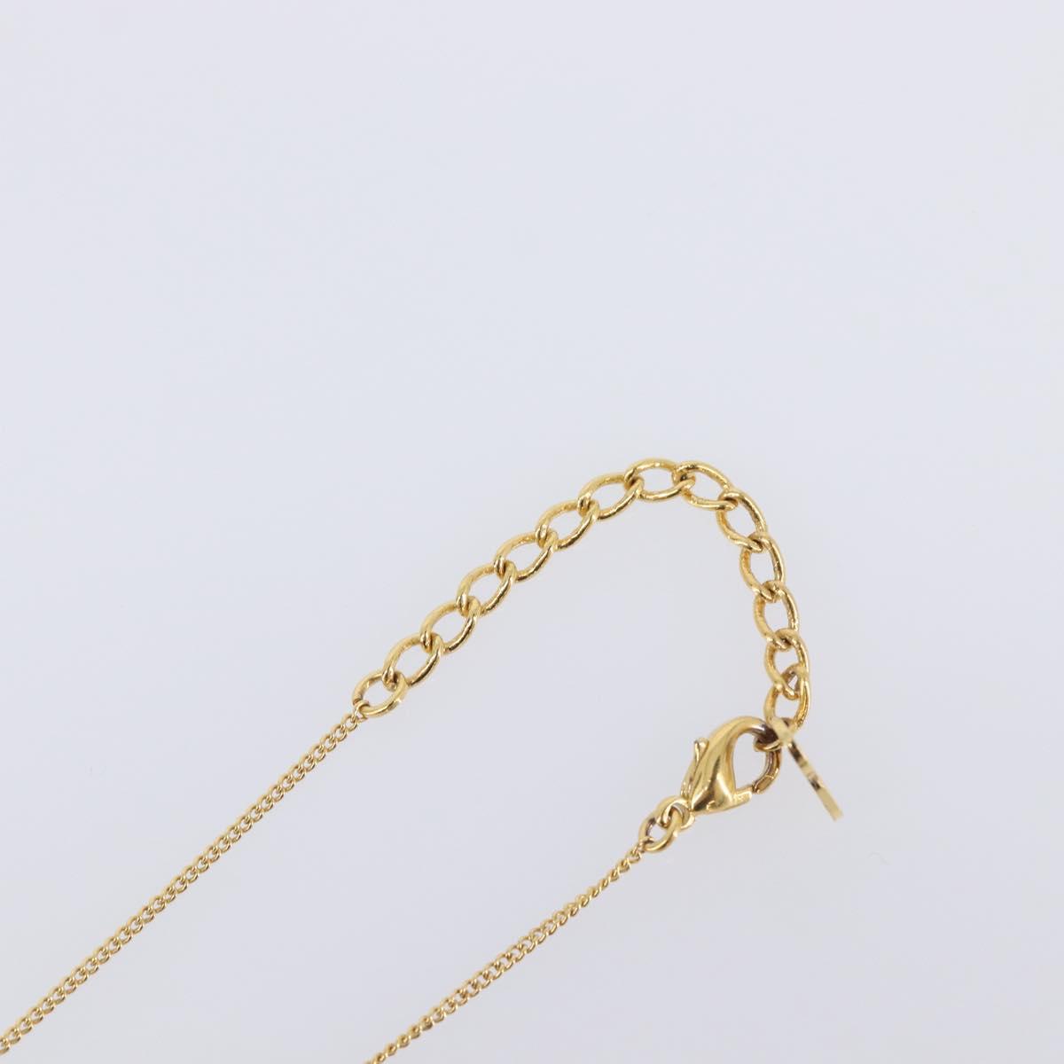 Christian Dior Necklace metal Gold Auth 204290