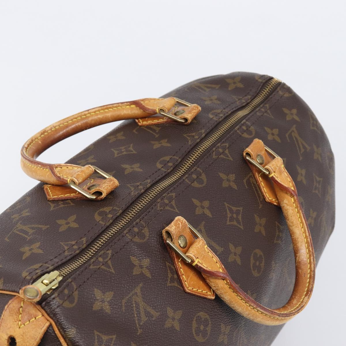 LOUIS VUITTON Monogram Speedy 30 Hand Bag M41526 LV Auth 204292