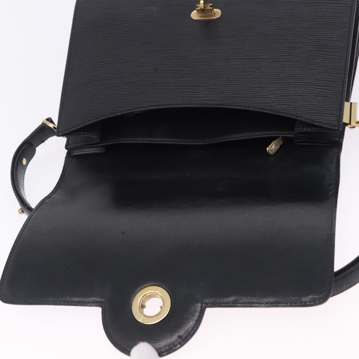 LOUIS VUITTON Epi Free Run Shoulder Bag Black M52402 LV Auth 204301