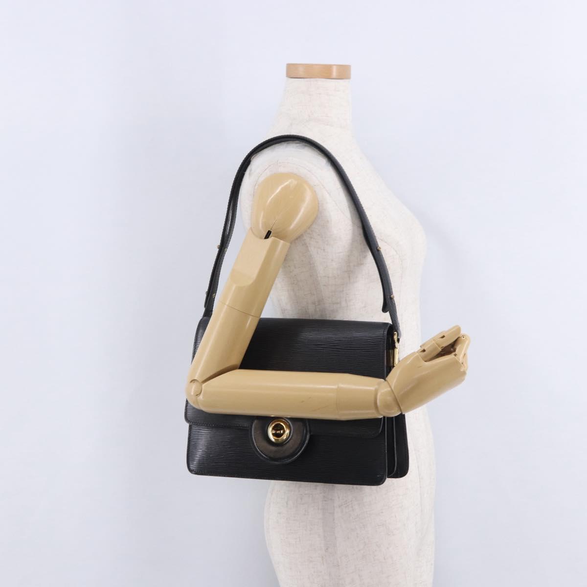LOUIS VUITTON Epi Free Run Shoulder Bag Black M52402 LV Auth 204301
