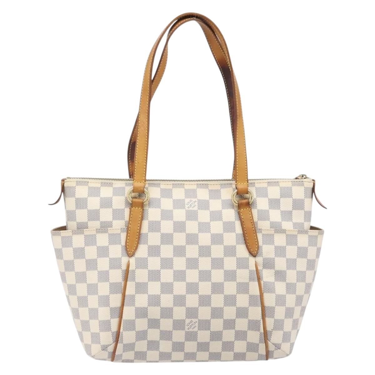 LOUIS VUITTON Damier Azur Totally PM Tote Bag N41280 LV Auth 204311