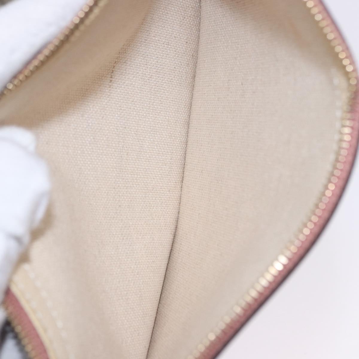 GUCCI GG Supreme Tote Bag PVC Leather Beige 309498 Auth 204320