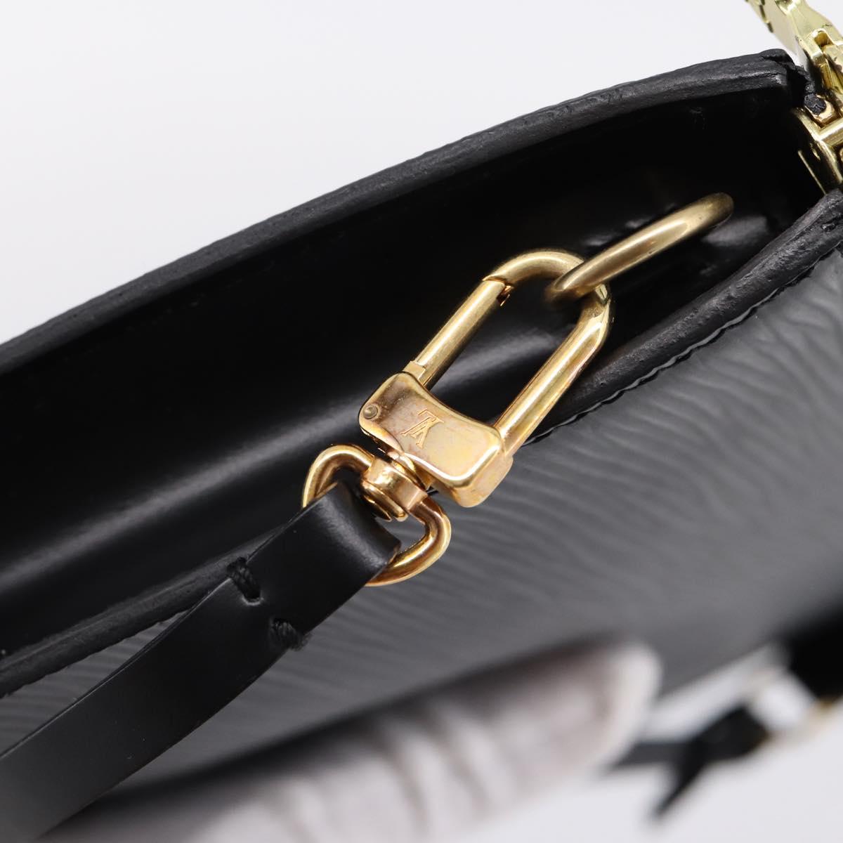 LOUIS VUITTON Epi Pochette Accessoires Pouch Black M52982 LV Auth 204322V
