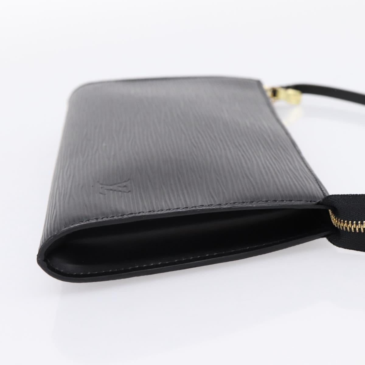 LOUIS VUITTON Epi Pochette Accessoires Pouch Black M52982 LV Auth 204322V