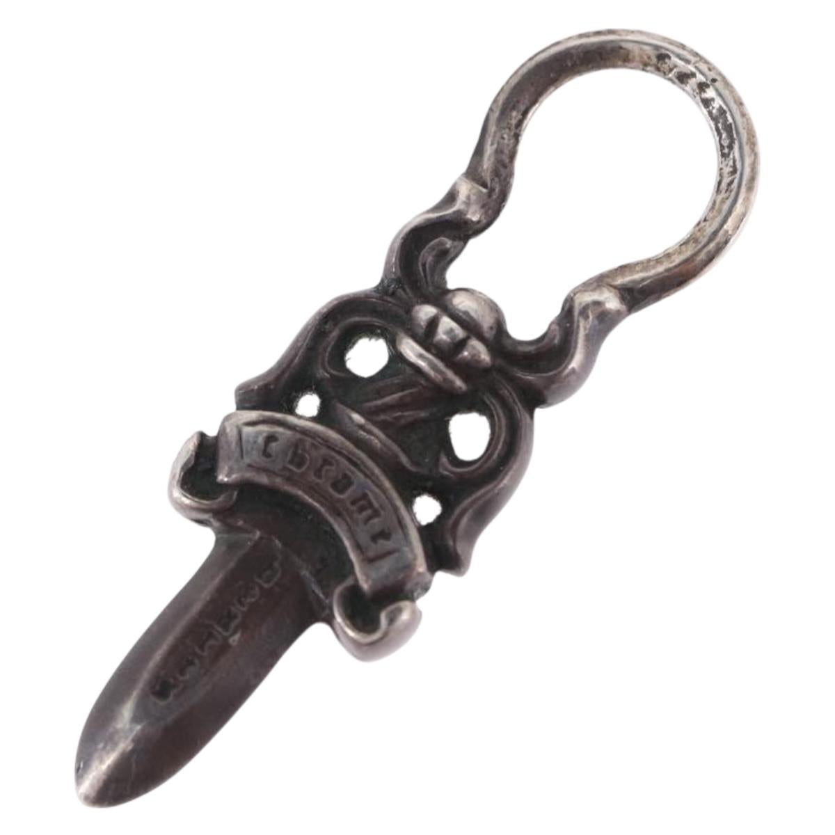 Chrome Hearts Dagger Pendant Top Ag925 Silver Auth 204345M