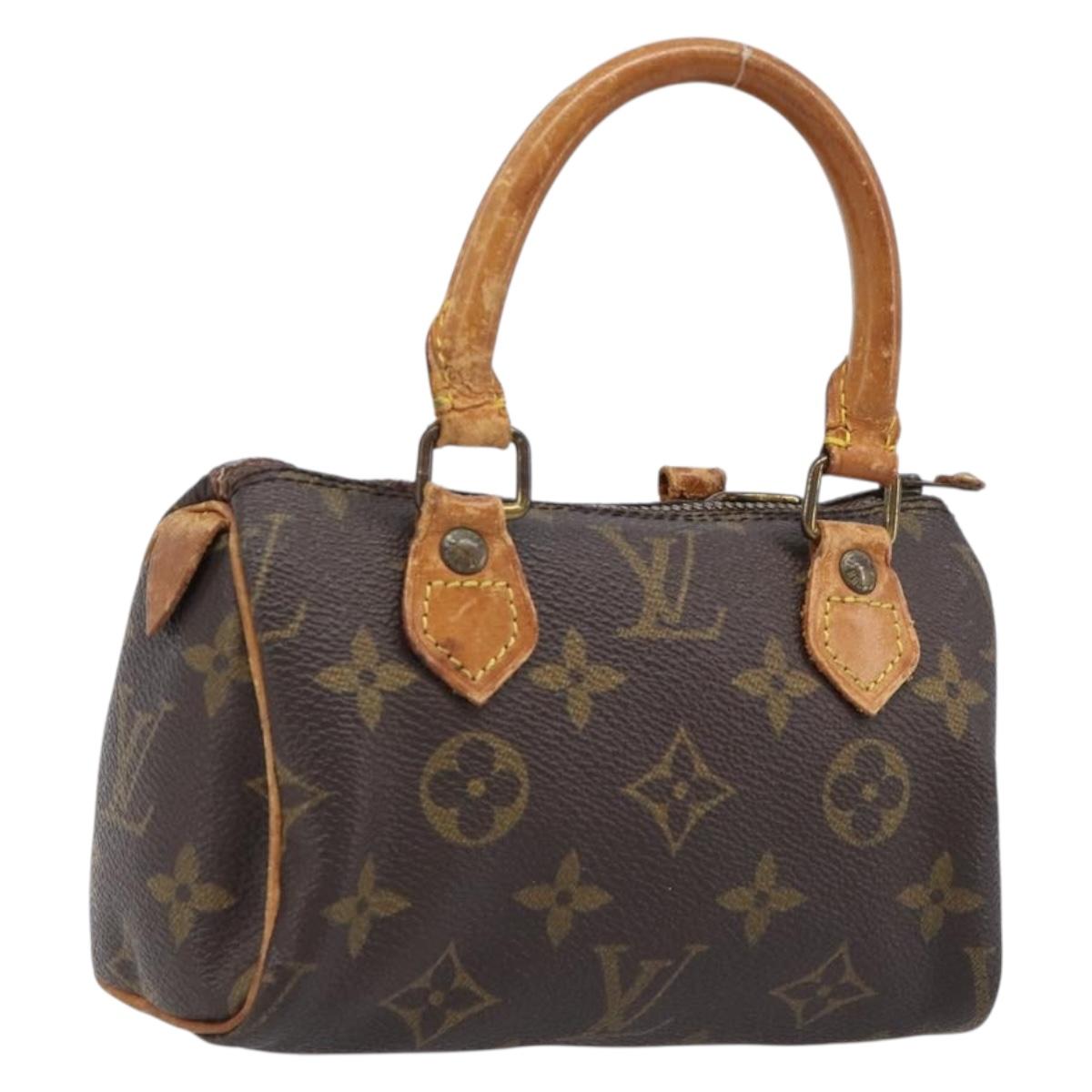 LOUIS VUITTON Monogram Mini Speedy Hand Bag M41534 LV Auth 204349