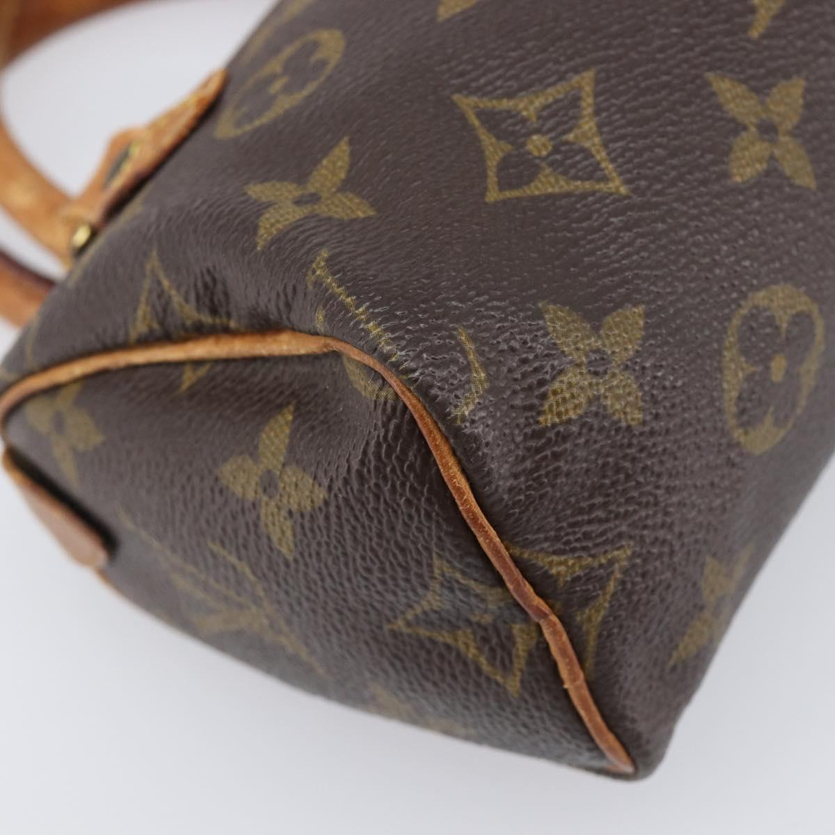 LOUIS VUITTON Monogram Mini Speedy Hand Bag M41534 LV Auth 204349