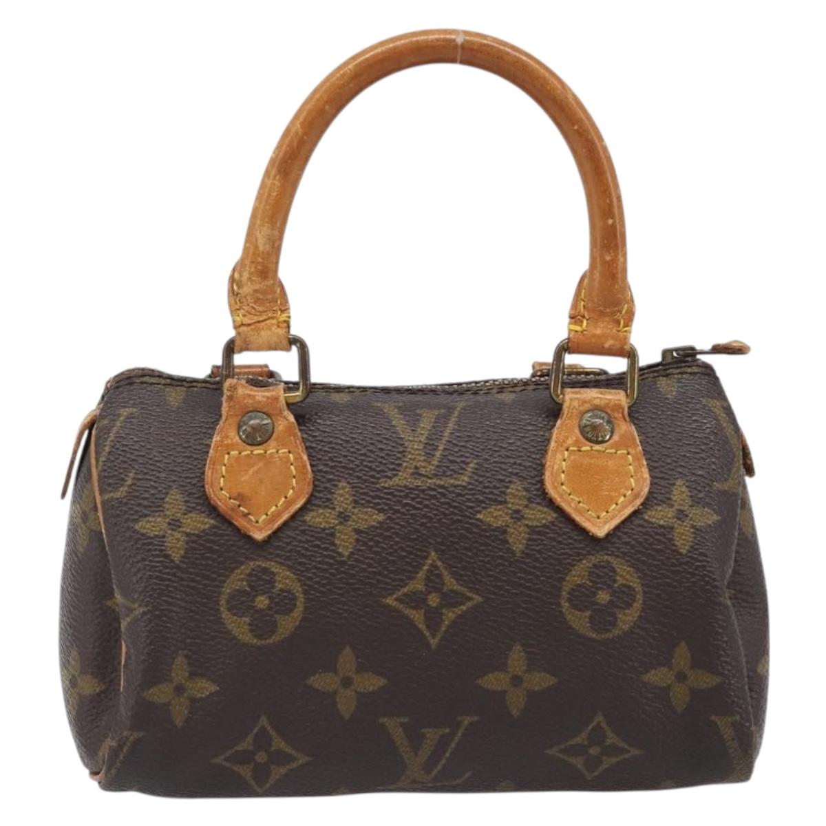 LOUIS VUITTON Monogram Mini Speedy Hand Bag M41534 LV Auth 204349