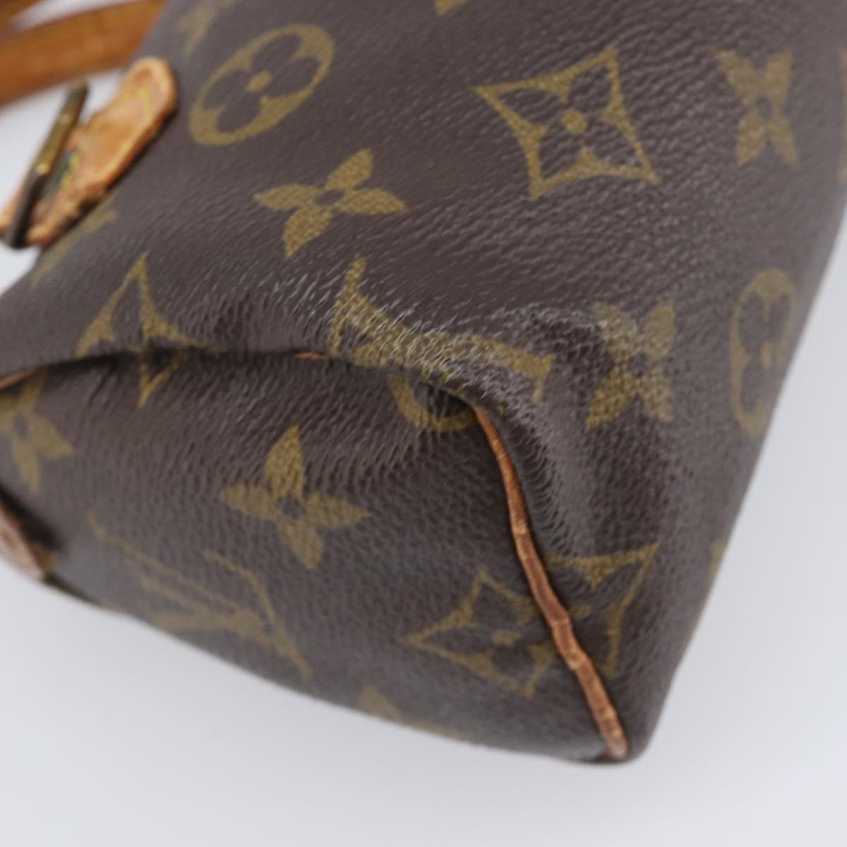 LOUIS VUITTON Monogram Mini Speedy Hand Bag M41534 LV Auth 204349