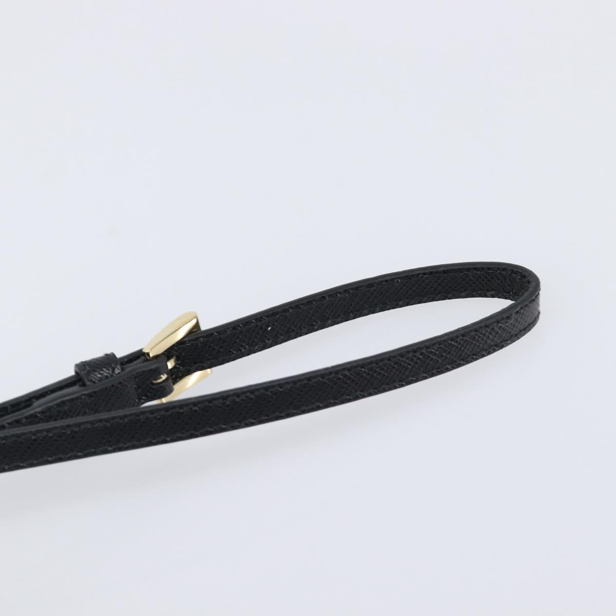 PRADA Pouch Nylon Ivory Gold Auth 204353A