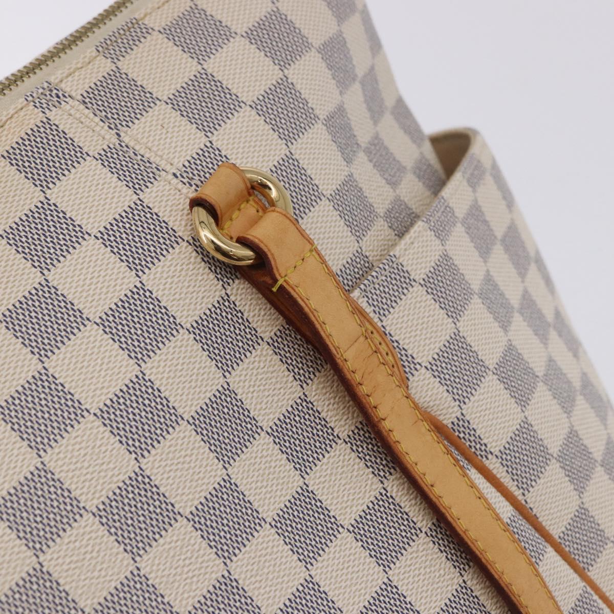 LOUIS VUITTON Damier Azur Totally MM Tote Bag N51262 LV Auth 204356